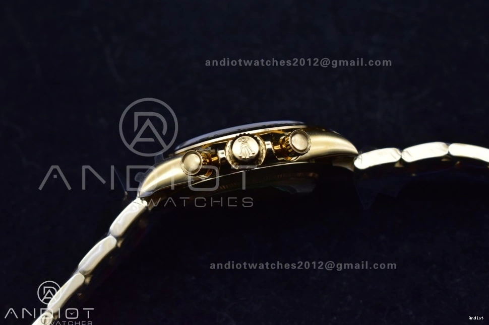 116508 Daytona Edition QF Black on Bracelet 1:1 Best Dial YG SH4130 Diamonds V2 0126